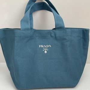 Prada Homme Parfum Gift Blue Canvas Tote